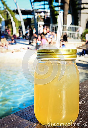 Iced Tea on a hot day Stock Photo