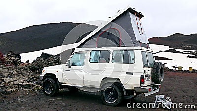 Perfect Iceland travel car Editorial Stock Photo