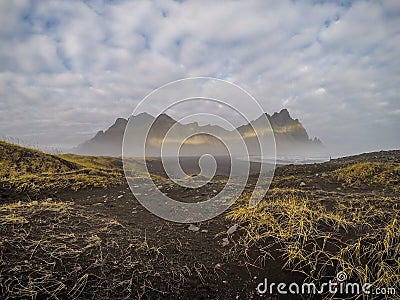 Iceland - Beautiful mountain range Stock Photo