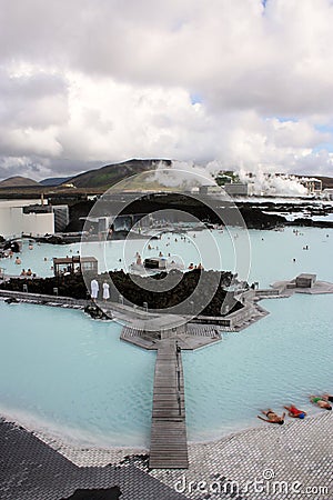 Iceland Blue Lagoon Stock Photo