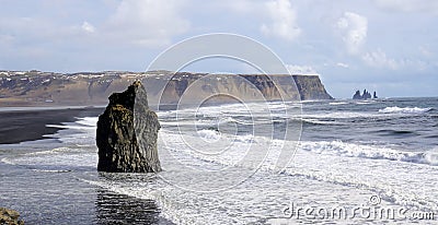 Iceland headland Stock Photo