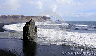 Iceland headland Stock Photo