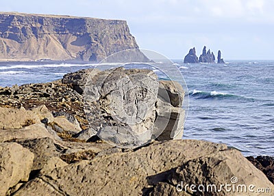 Iceland headland Stock Photo