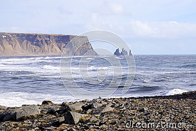 Iceland headland Stock Photo