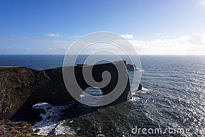 Iceland headland Stock Photo