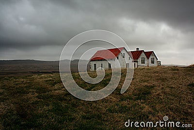 Iceland houses Stock Photo