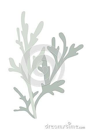 Iceland Moss logo icon grey and blue Vector Illustration