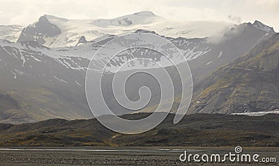 Iceland. Southeast area. Fjallsjokull zone. Landscape and mountains. Stock Photo