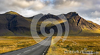 Iceland Volcano Crater Stock Photo