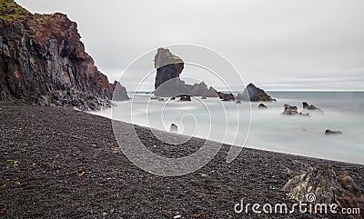 Icelandic Beach Stock Photo