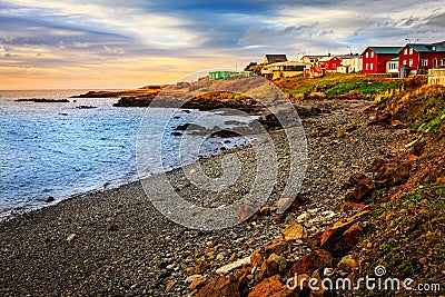 Icelandic fishing village Stock Photo