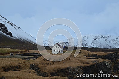 Icelandic Fishing Village in Hellnar Iceland Stock Photo