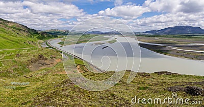 Icelandic landscape panorama Stock Photo