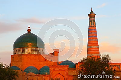 Ichan-Kala, Khiva, Uzbekistan. Old city. Stock Photo