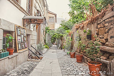 Icheri Sheher is Baku`s Old Town, the original city Stock Photo
