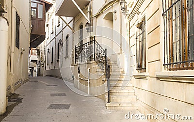 Icheri Sheher is Baku`s Old Town, the original city Stock Photo