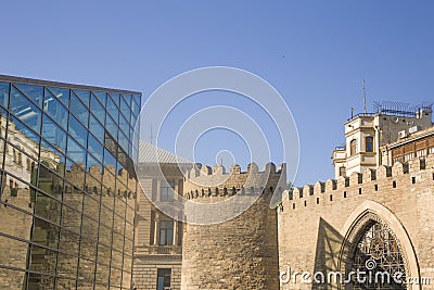 Icheri Sheher is Baku`s Old Town, the original city Stock Photo