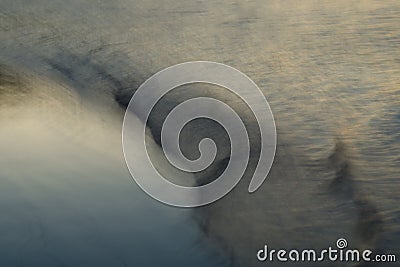 ICM blur streaked abstract layers movement patterns water sand beach silver tan Stock Photo