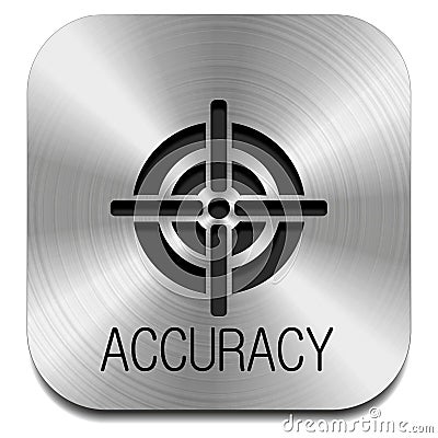 Icon accuracy Stock Photo