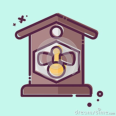 Icon Apiary. related to Agriculture symbol. MBE style. simple design editable. simple illustration Cartoon Illustration