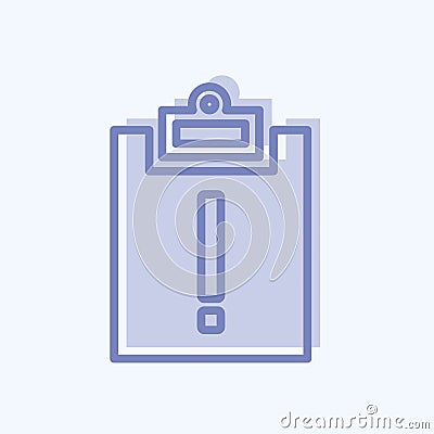 Icon Assignment Late. suitable for Infographics symbol. two tone style. simple design editable. design template vector. simple Cartoon Illustration