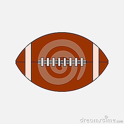 Icon ball game of american football, the game of rugby Stock Photo