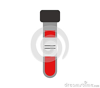 Icon of blood container illustrated Stock Photo