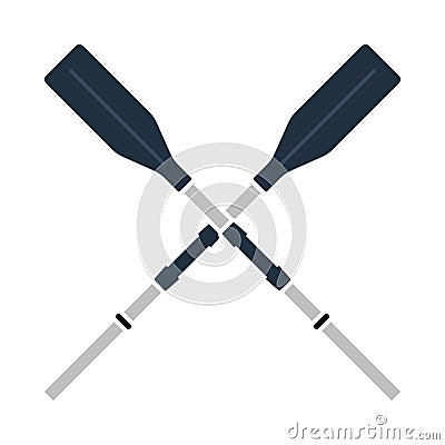 Icon Of Boat Oars Vector Illustration