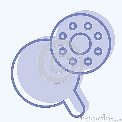 Icon Bobbin Case. suitable for education symbol. two tone style. simple design editable. design template vector. simple Cartoon Illustration