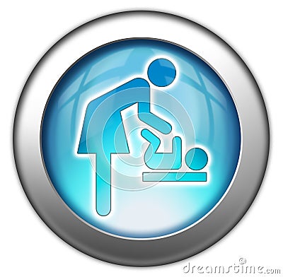 Icon/Button/Pictogram Baby Change Stock Photo