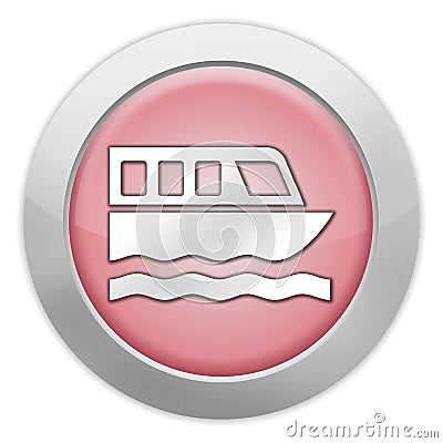 Icon, Button, Pictogram Boat Tour Stock Photo