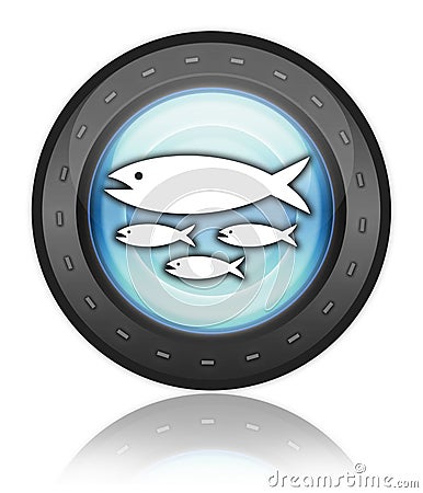 Icon, Button, Pictogram Fish Hatchery Stock Photo