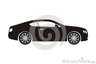 Icon car sedan Stock Photo