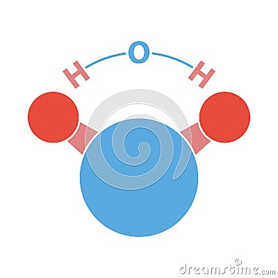 Icon Of Chemical Molecule Water Vector Illustration