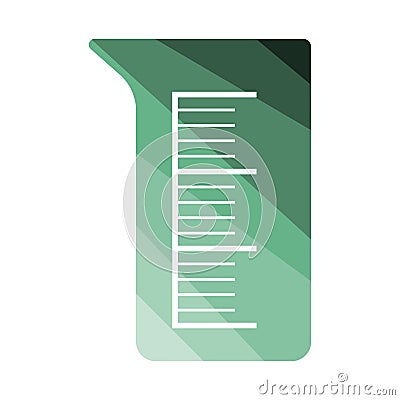 Icon of chemistry beaker Vector Illustration