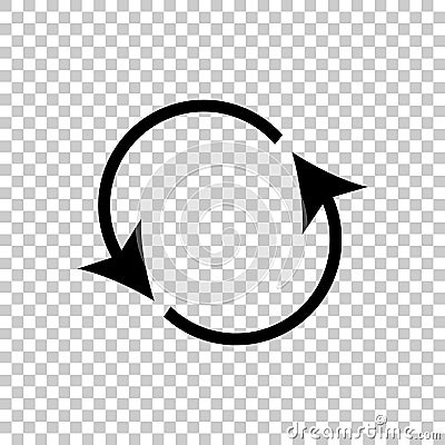 Icon circulating. Reset button, reload icon. Vector icon illust Vector Illustration