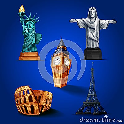 Icon city Stock Photo