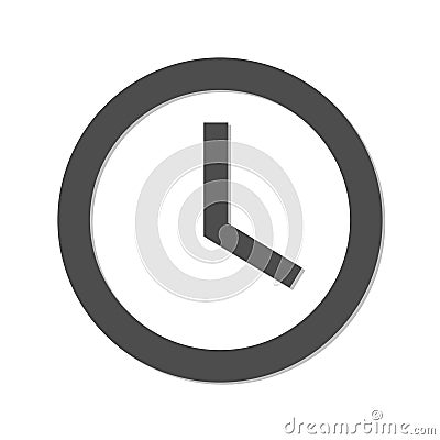 Icon clock on a white background Stock Photo