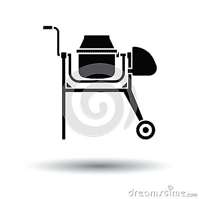 Icon of Concrete mixer Vector Illustration