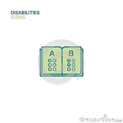 Icon Design for Disabilities Vector Illustration