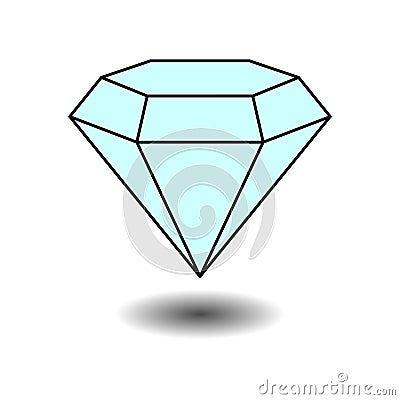 Icon diamond jewelery, jewelery, label Stock Photo
