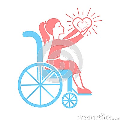 Icon of Disabled Persons. Stock Photo