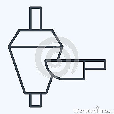 Icon Doner Kebab. related to Turkey symbol. line style. simple design editable. simple illustration Cartoon Illustration