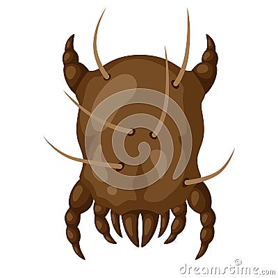 Icon dust mite insect. Vector Illustration