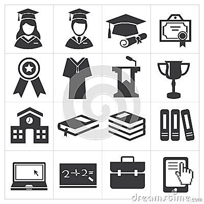 Icon education Vector Illustration