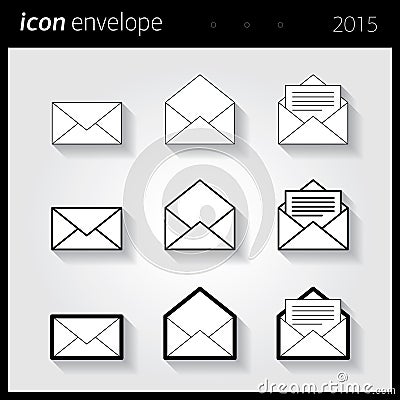 ICON envelope Vector Illustration