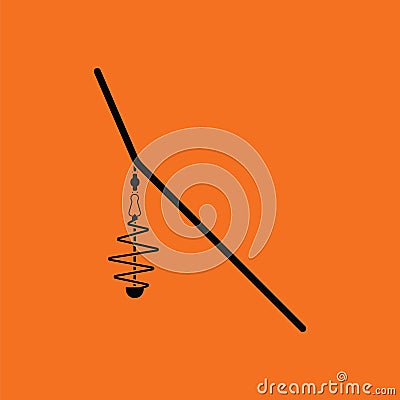 Icon of fishing feeder net Vector Illustration
