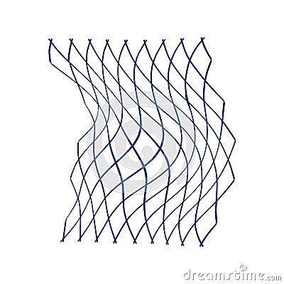 Icon of Fishing net Vector Illustration