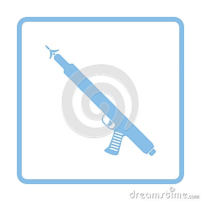 Icon of Fishing speargun Vector Illustration