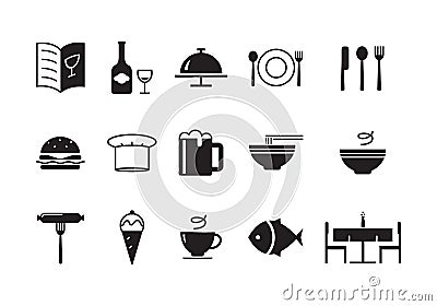 Icon food, vector Vector Illustration